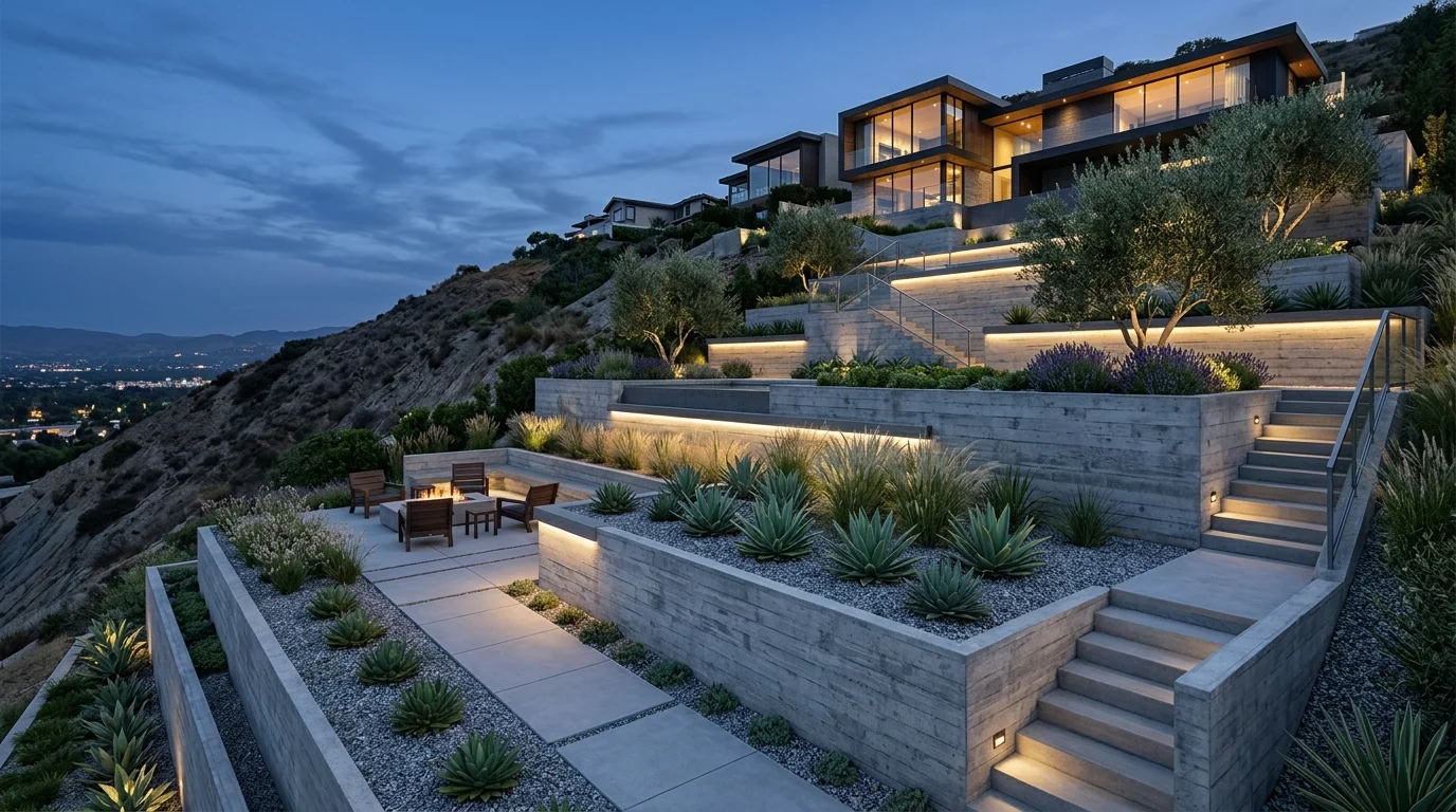 Retaining Wall Planting